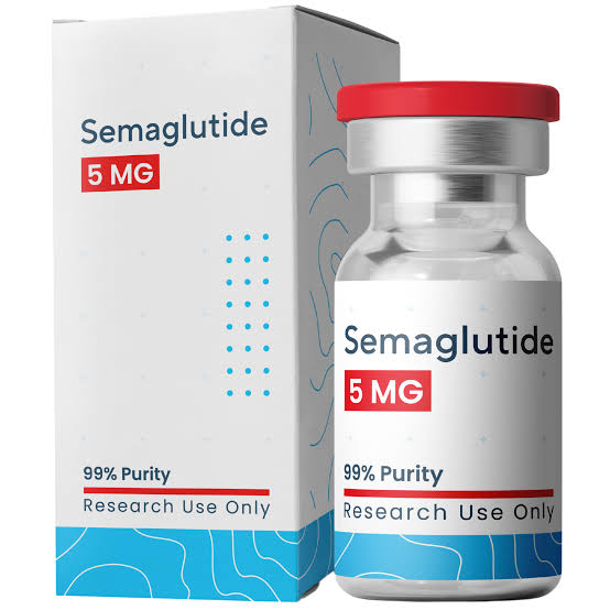 Semaglutide 5mg vial peptide and product packaging
